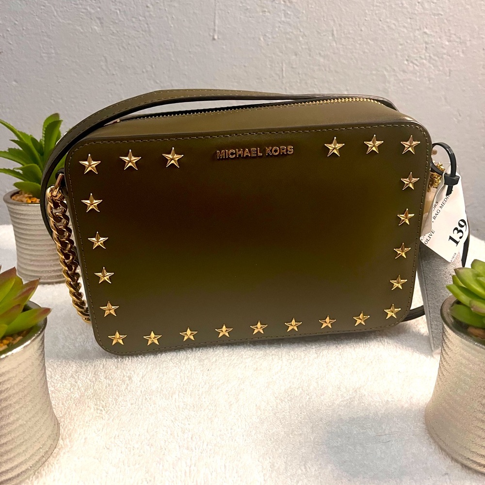 Michael Kors Olive Color Crossbody! NWT